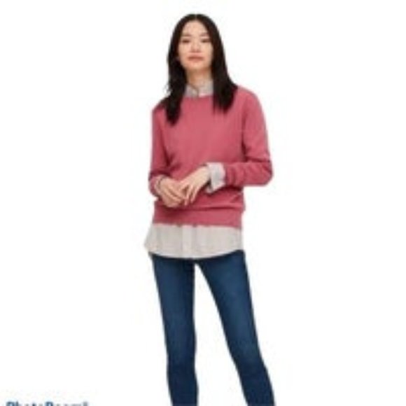 Ann Taylor Factory Crewneck XS PinkCoral Sweater - Picture 1 of 6